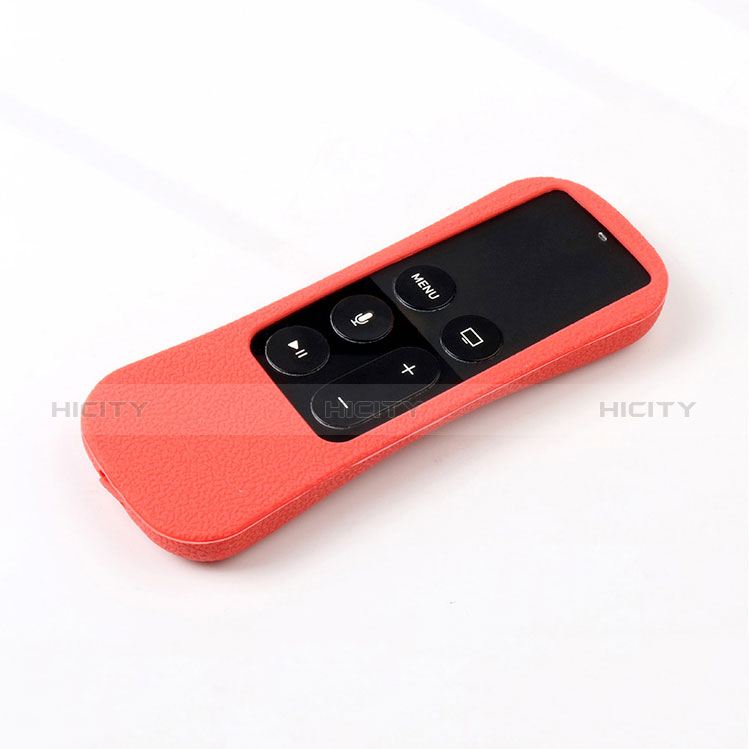 Funda Silicona Ultrafina Goma para Apple TV 4 Rojo