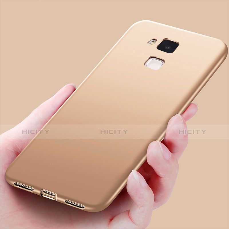 Funda Silicona Ultrafina Goma para Huawei GX8 Oro