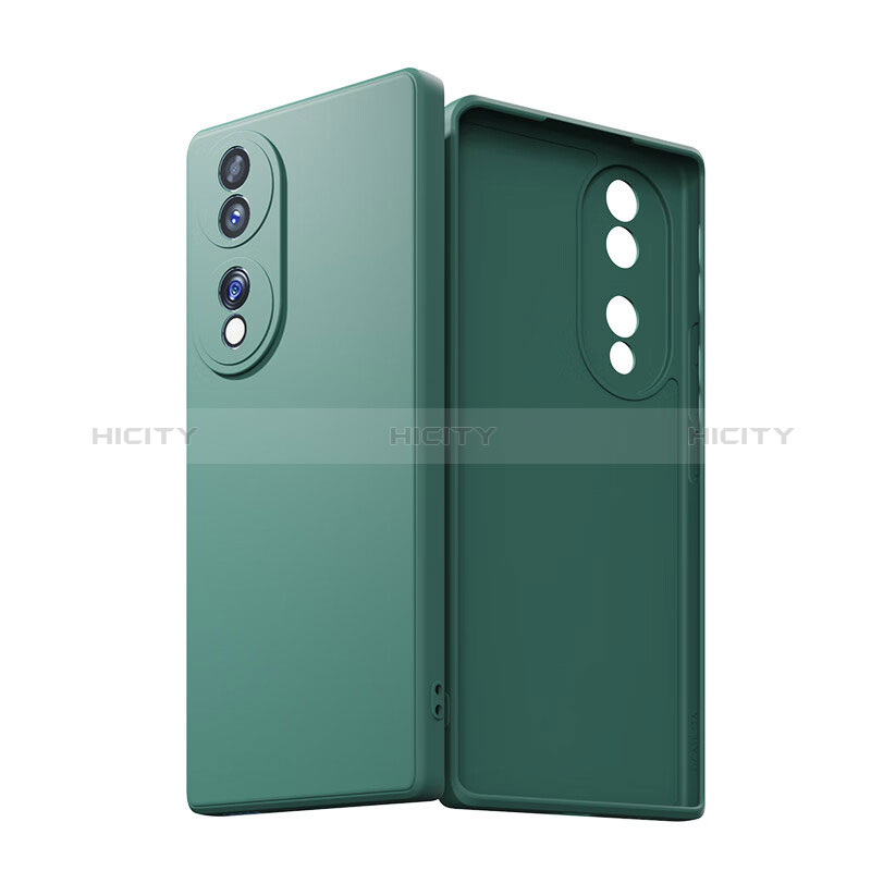 Funda Silicona Ultrafina Goma para Huawei Honor 70 5G Verde