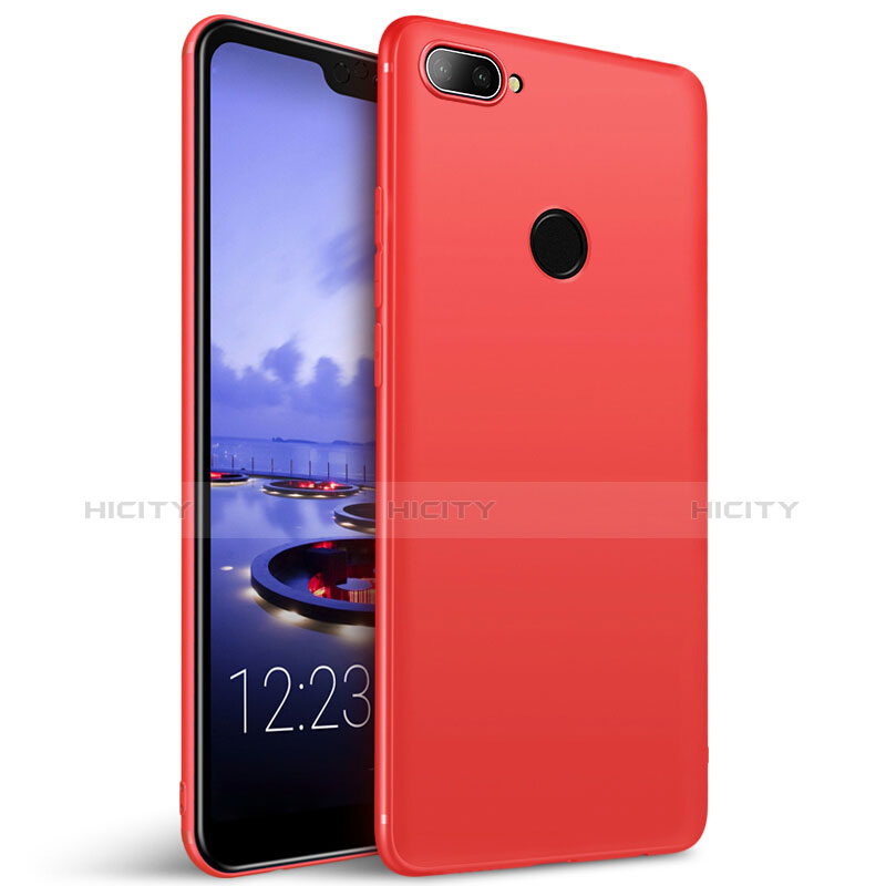 Funda Silicona Ultrafina Goma para Huawei Honor 9i Rojo