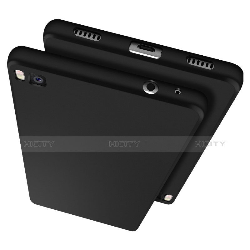 Funda Silicona Ultrafina Goma para Huawei P8 Negro