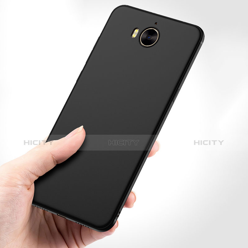 Funda Silicona Ultrafina Goma para Huawei Y5 (2017) Negro