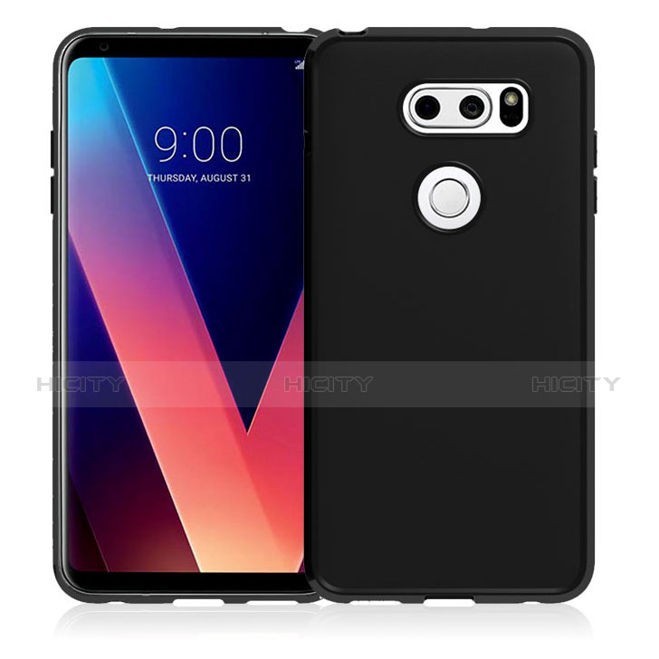 Funda Silicona Ultrafina Goma para LG V30 Negro