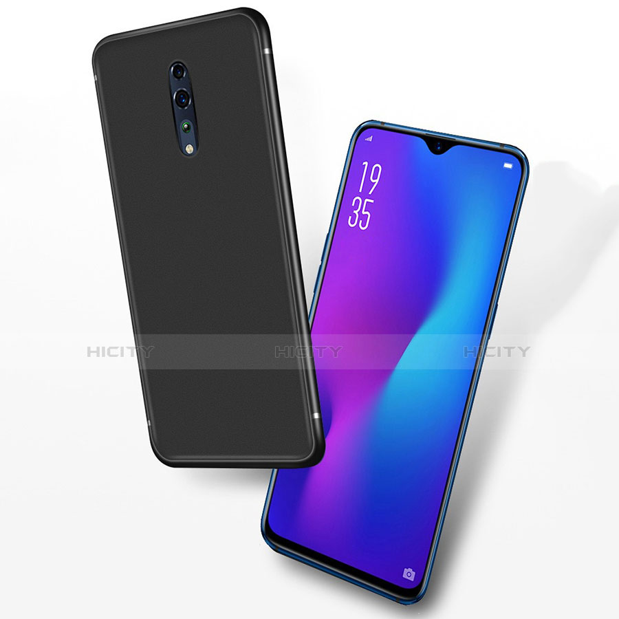 Funda Silicona Ultrafina Goma para Oppo Reno Z Negro