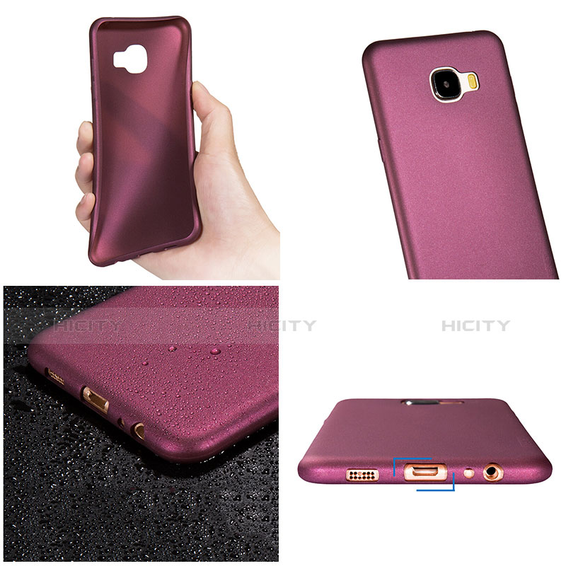 Funda Silicona Ultrafina Goma para Samsung Galaxy C7 SM-C7000 Morado