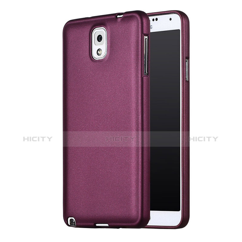 Funda Silicona Ultrafina Goma para Samsung Galaxy Note 3 N9000 Morado