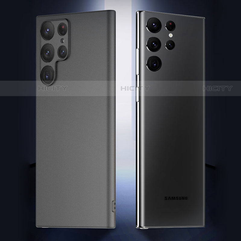 Funda Silicona Ultrafina Goma para Samsung Galaxy S22 Ultra 5G Negro