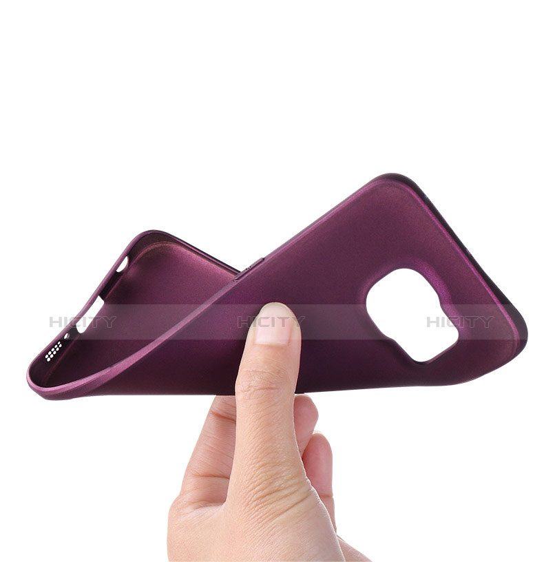 Funda Silicona Ultrafina Goma para Samsung Galaxy S6 Edge SM-G925 Morado