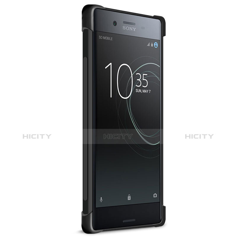 Funda Silicona Ultrafina Goma para Sony Xperia XZ1 Compact Negro