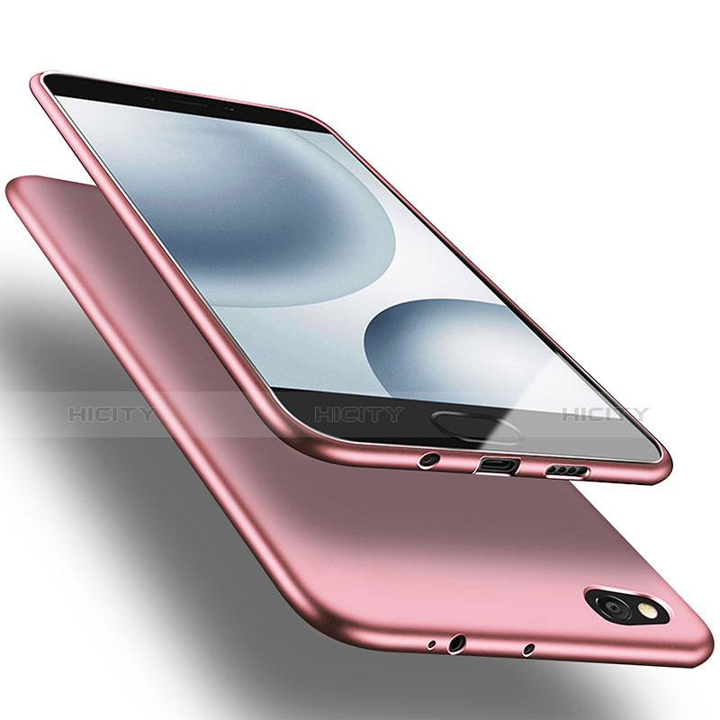 Funda Silicona Ultrafina Goma para Xiaomi Mi 5C Oro Rosa