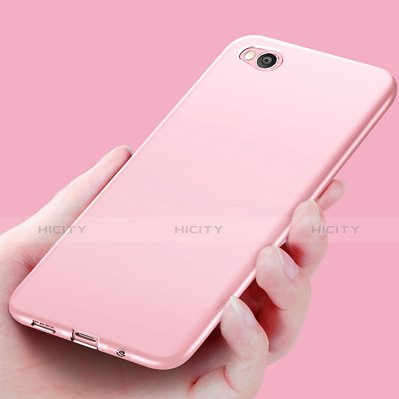 Funda Silicona Ultrafina Goma para Xiaomi Mi 5C Oro Rosa