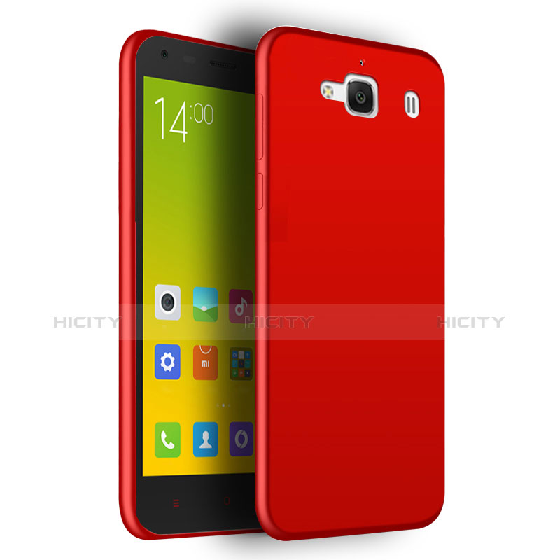 Funda Silicona Ultrafina Goma para Xiaomi Redmi 2A Rojo