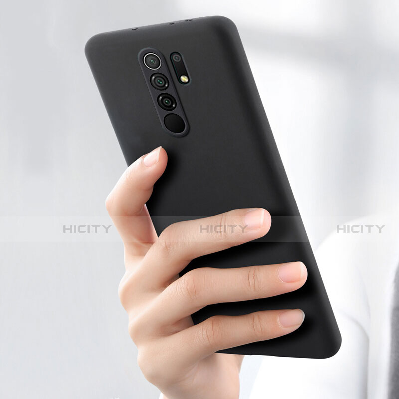 Funda Silicona Ultrafina Goma para Xiaomi Redmi 9 Prime India Negro