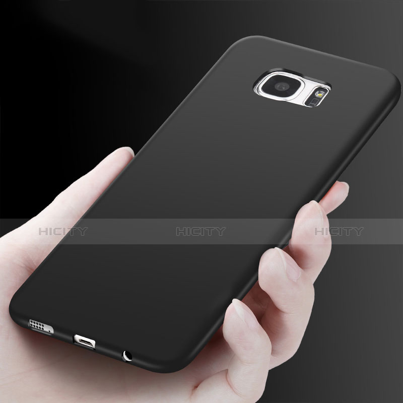 Funda Silicona Ultrafina Goma R03 para Samsung Galaxy S7 Edge G935F Negro