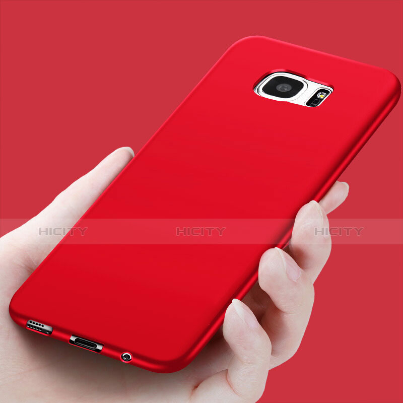 Funda Silicona Ultrafina Goma R03 para Samsung Galaxy S7 Edge G935F Rojo