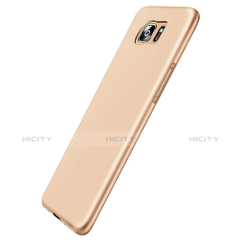 Funda Silicona Ultrafina Goma R06 para Samsung Galaxy S7 Edge G935F Oro