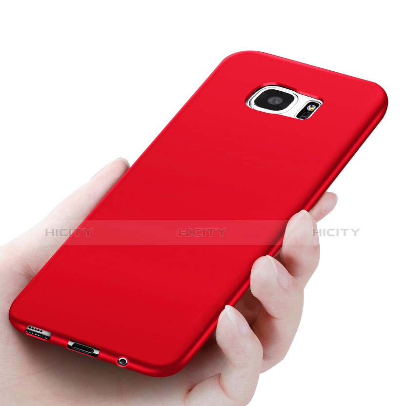 Funda Silicona Ultrafina Goma R06 para Samsung Galaxy S7 Edge G935F Rojo