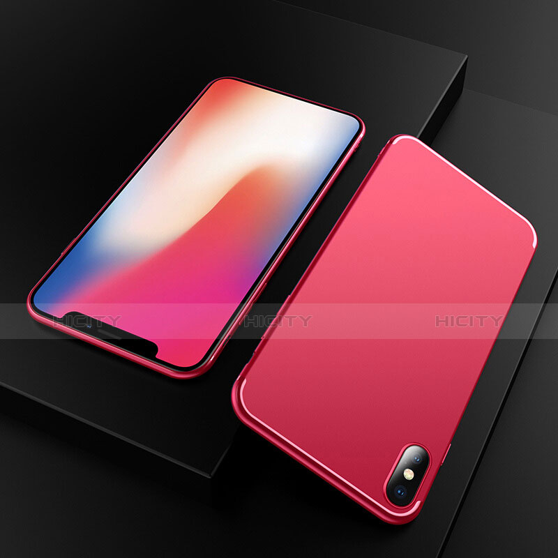 Funda Silicona Ultrafina Goma S02 para Apple iPhone X Rojo