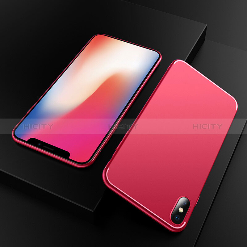 Funda Silicona Ultrafina Goma S02 para Apple iPhone Xs Max Rojo