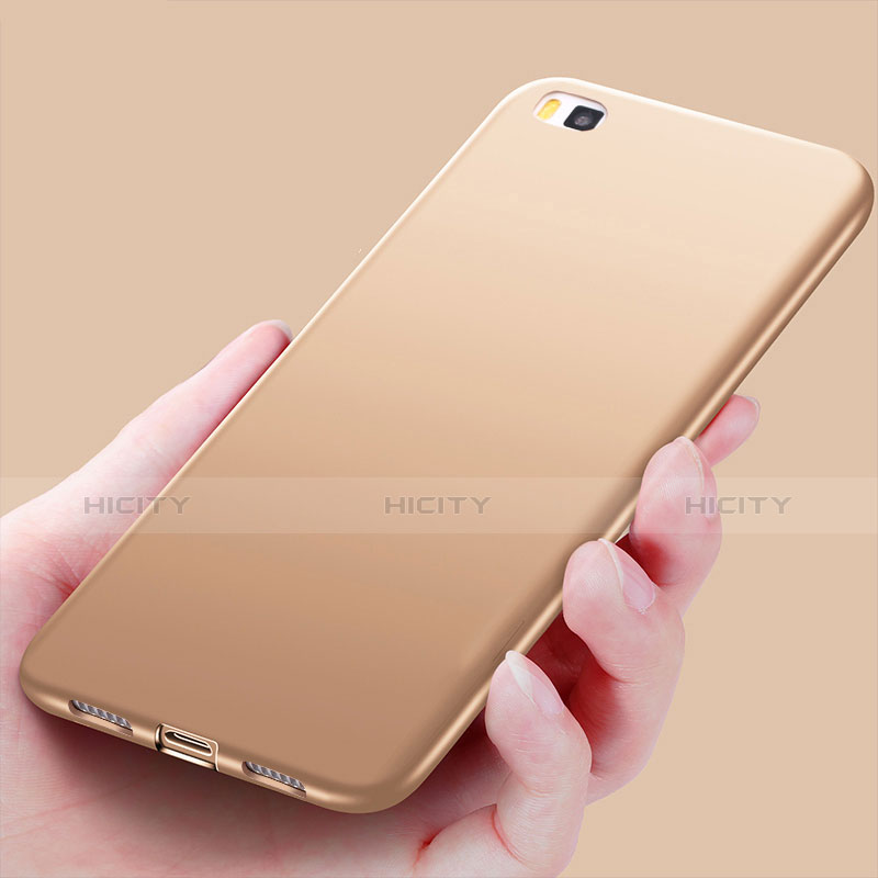 Funda Silicona Ultrafina Goma S02 para Huawei P8 Oro