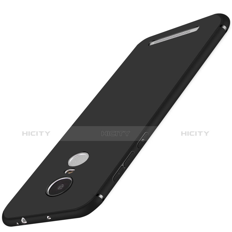 Funda Silicona Ultrafina Goma S02 para Xiaomi Redmi Note 3 Negro