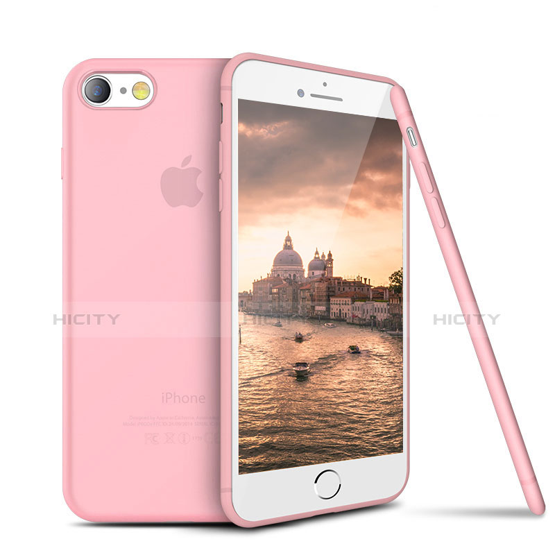 Funda Silicona Ultrafina Goma S03 para Apple iPhone 8 Rosa