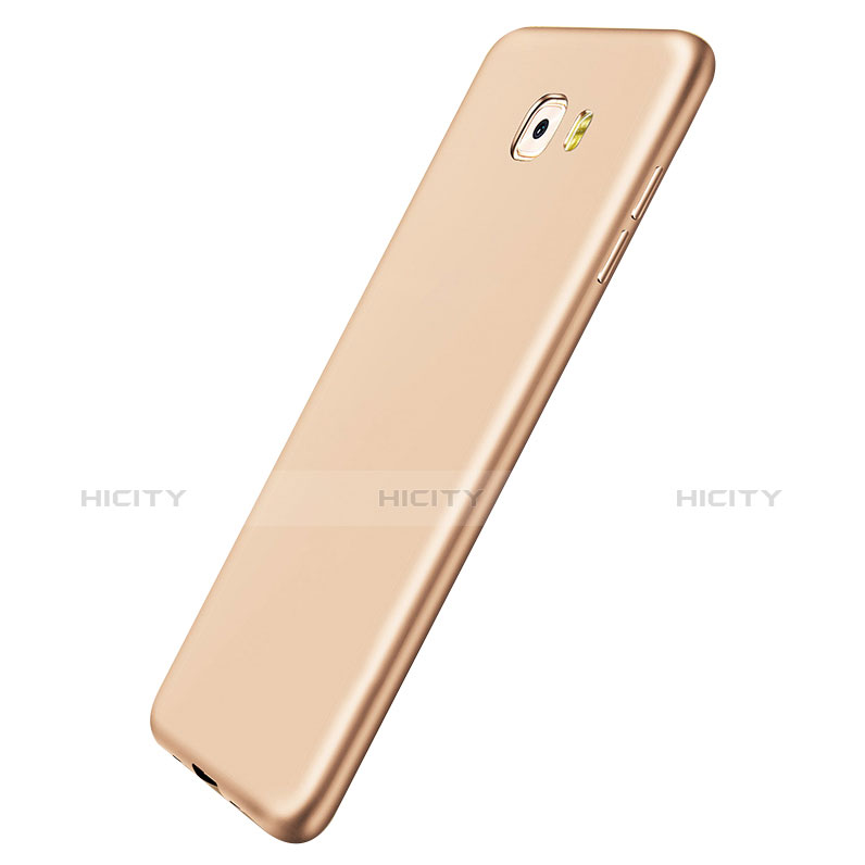 Funda Silicona Ultrafina Goma S03 para Samsung Galaxy C9 Pro C9000 Oro