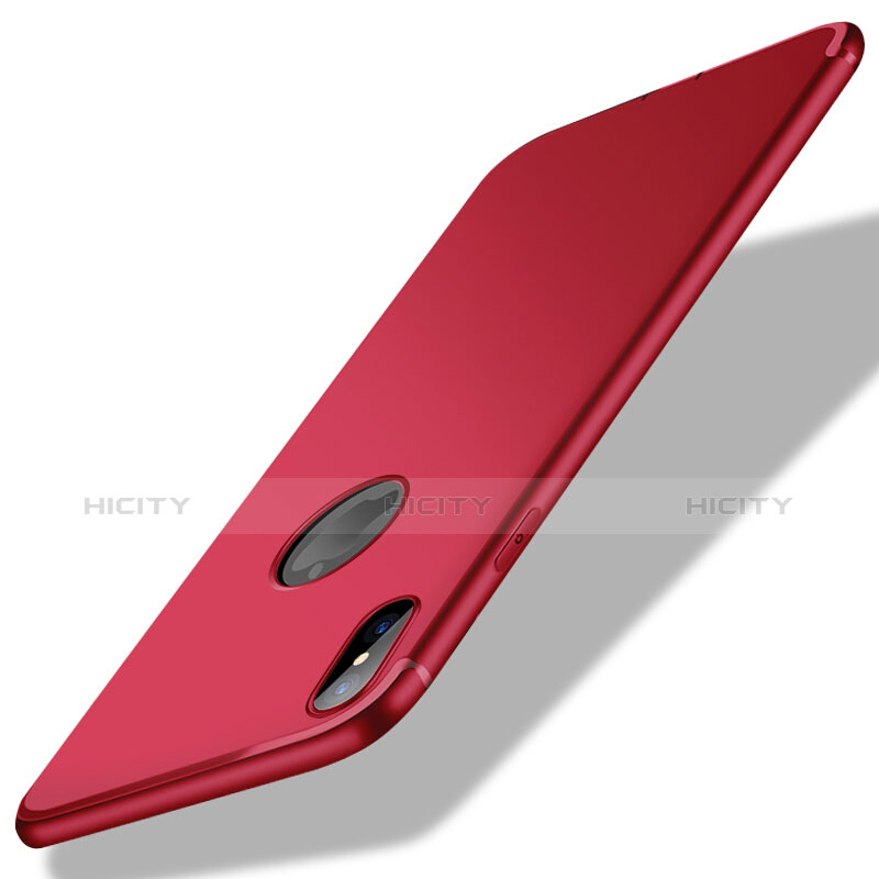 Funda Silicona Ultrafina Goma S04 para Apple iPhone X Rojo