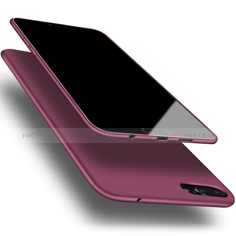 Funda Silicona Ultrafina Goma S04 para Huawei Honor 10 Morado