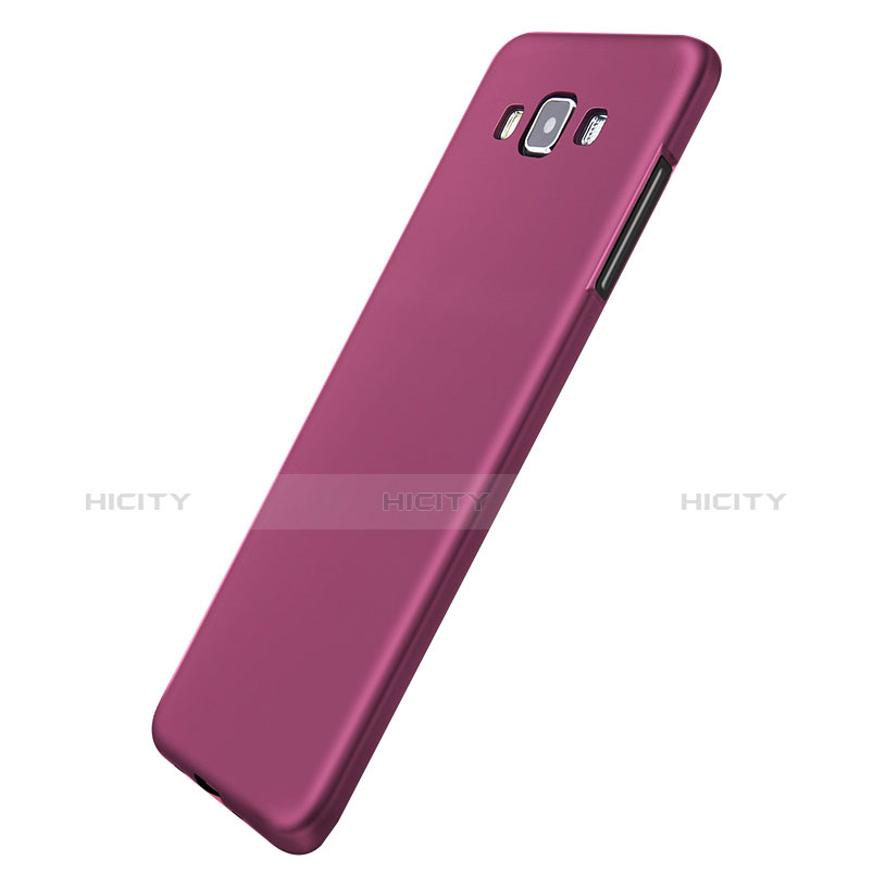 Funda Silicona Ultrafina Goma S04 para Samsung Galaxy A7 Duos SM-A700F A700FD Morado