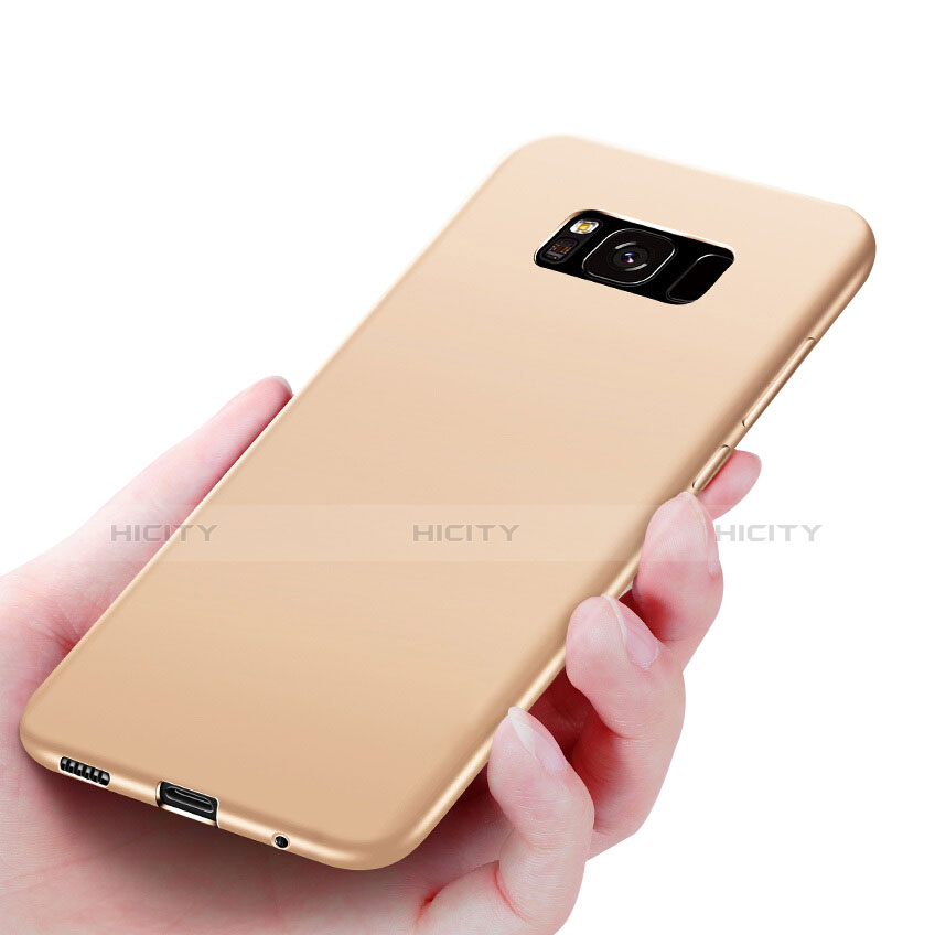 Funda Silicona Ultrafina Goma S06 para Samsung Galaxy S8 Oro