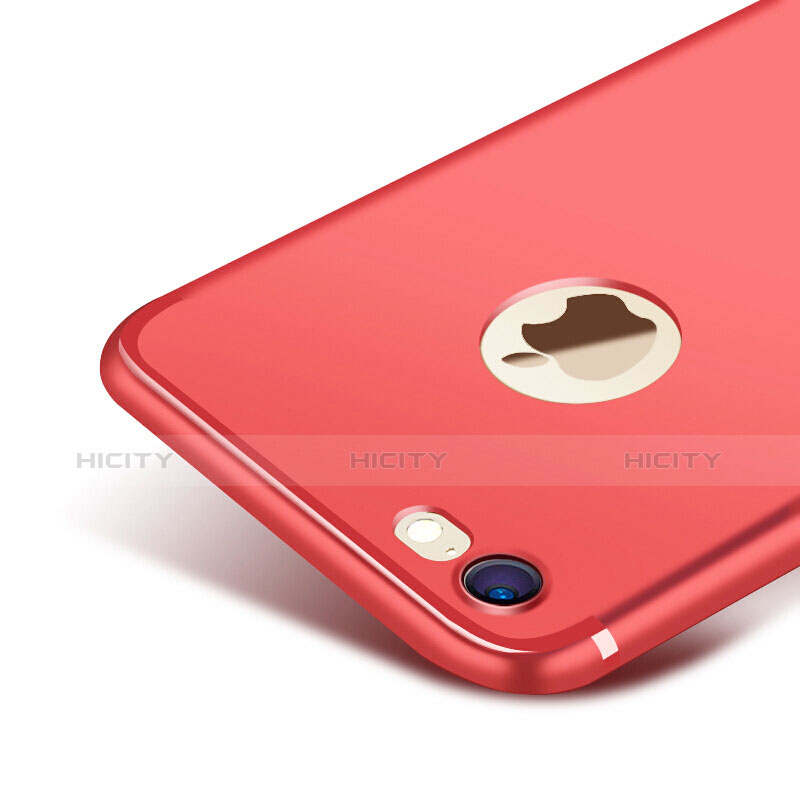 Funda Silicona Ultrafina Goma S07 para Apple iPhone 7 Rojo