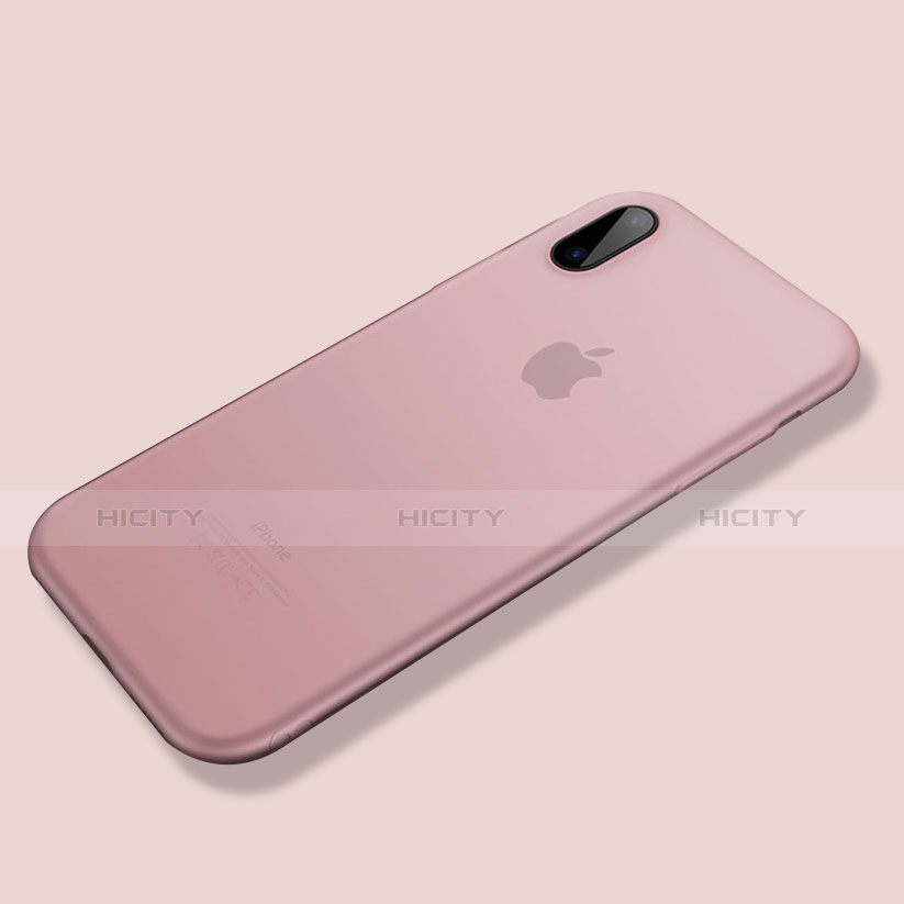 Funda Silicona Ultrafina Goma S07 para Apple iPhone X Rosa