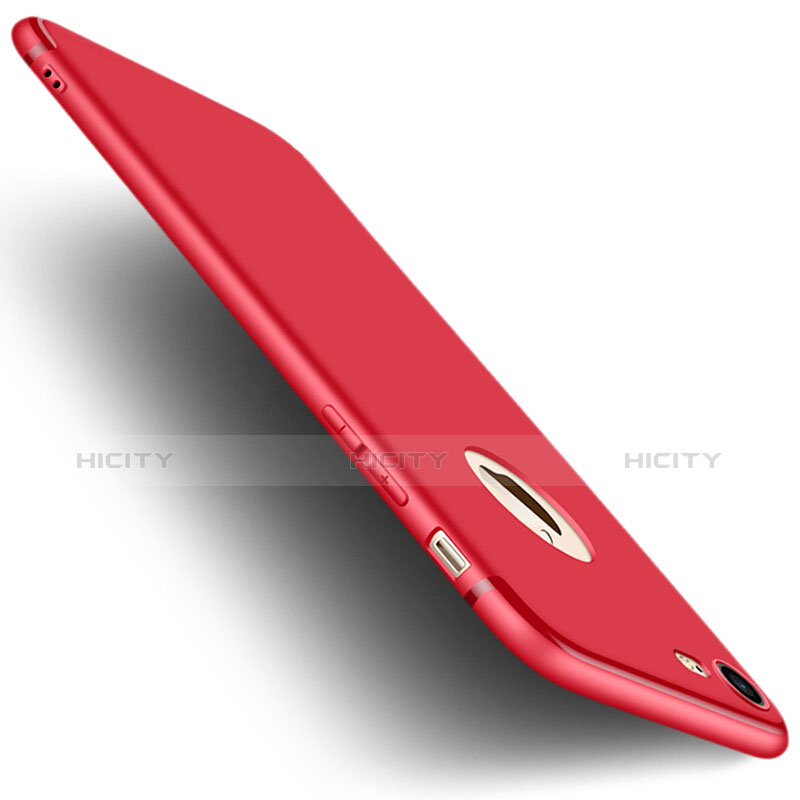 Funda Silicona Ultrafina Goma S09 para Apple iPhone 7 Rojo