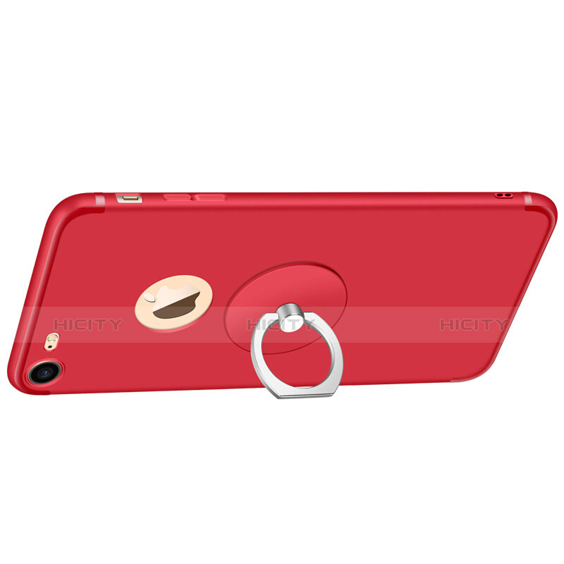 Funda Silicona Ultrafina Goma S09 para Apple iPhone 7 Rojo