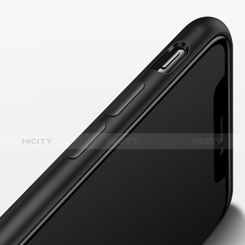 Funda Silicona Ultrafina Goma S11 para Apple iPhone Xs Negro