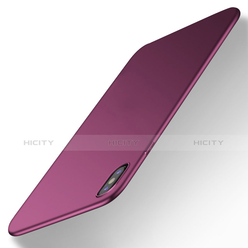 Funda Silicona Ultrafina Goma S15 para Apple iPhone X Morado