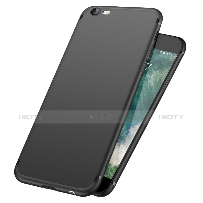 Funda Silicona Ultrafina Goma U09 para Apple iPhone 6 Negro