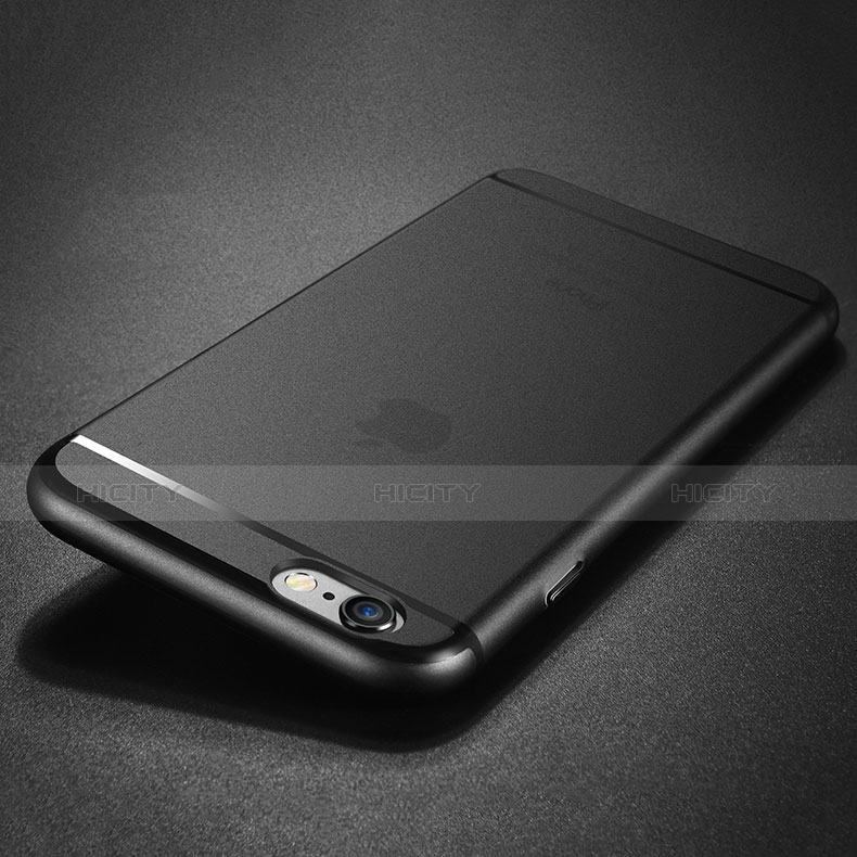 Funda Silicona Ultrafina Goma U12 para Apple iPhone 6 Negro