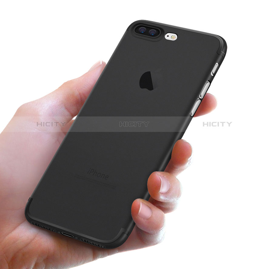 Funda Silicona Ultrafina Goma Z04 para Apple iPhone 8 Plus Negro