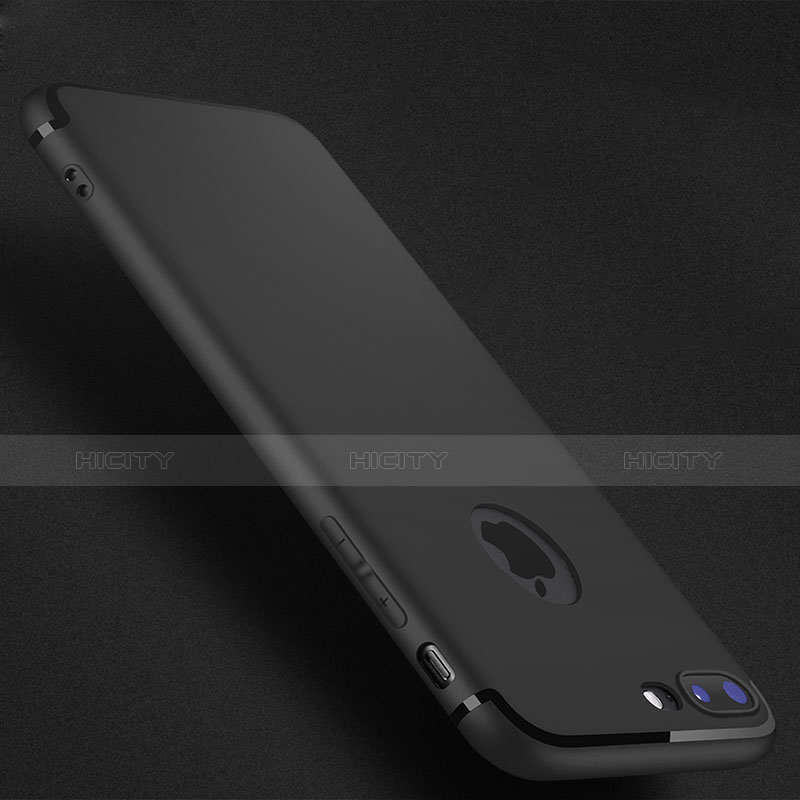 Funda Silicona Ultrafina Goma Z05 para Apple iPhone 7 Plus Negro