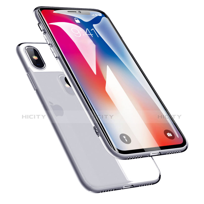 Funda Silicona Ultrafina Transparente C02 para Apple iPhone Xs Claro