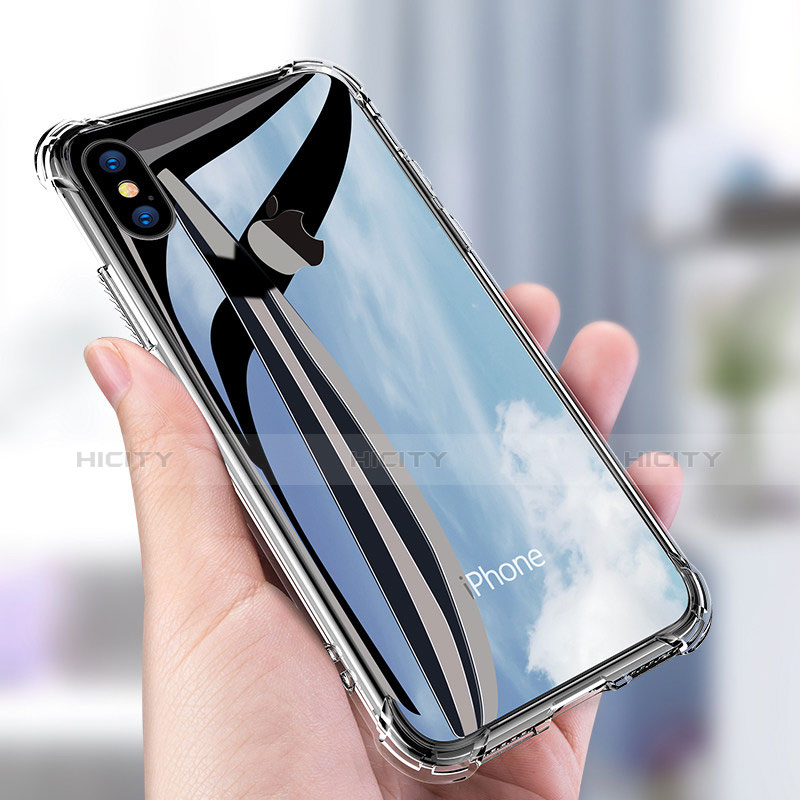 Funda Silicona Ultrafina Transparente C04 para Apple iPhone X Claro