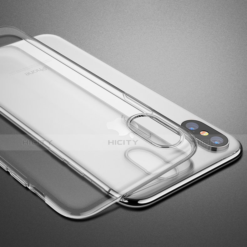 Funda Silicona Ultrafina Transparente C05 para Apple iPhone X Claro