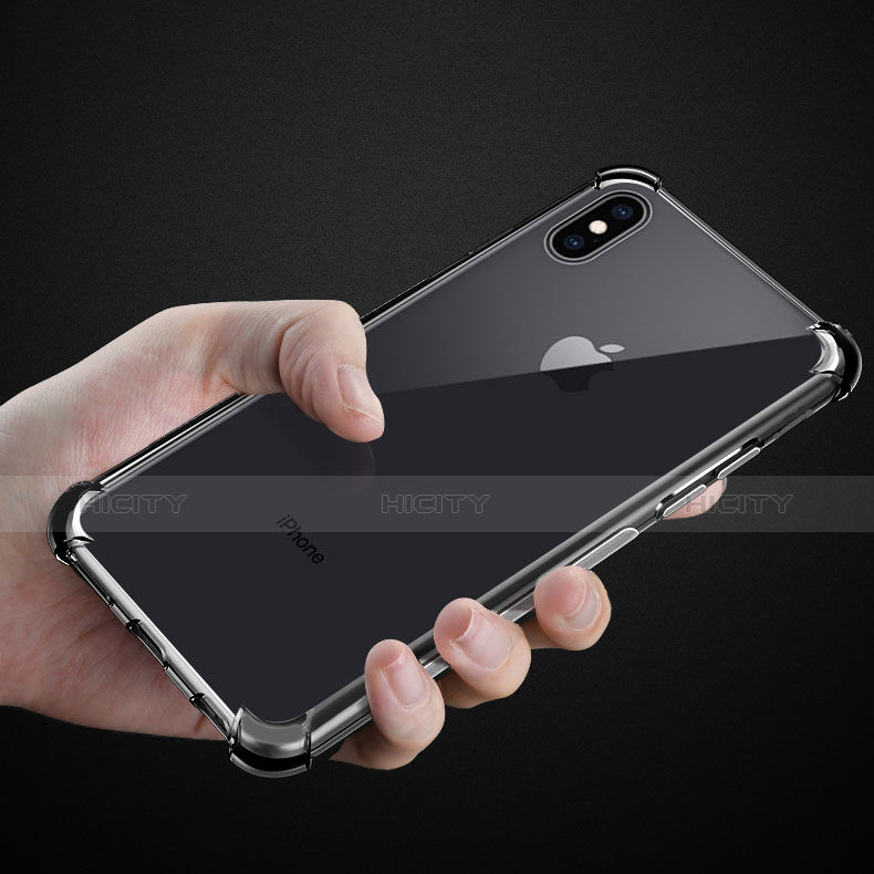 Funda Silicona Ultrafina Transparente C07 para Apple iPhone X Claro