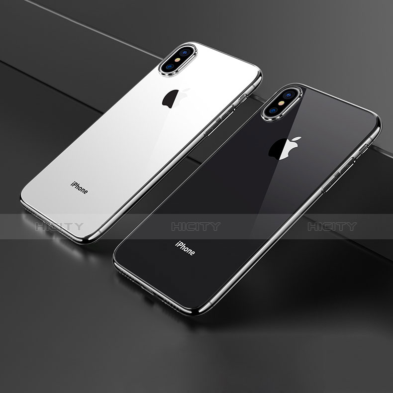 Funda Silicona Ultrafina Transparente C09 para Apple iPhone X Claro