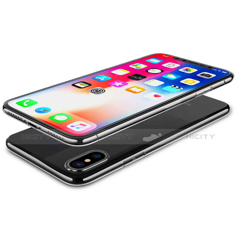 Funda Silicona Ultrafina Transparente C09 para Apple iPhone X Claro