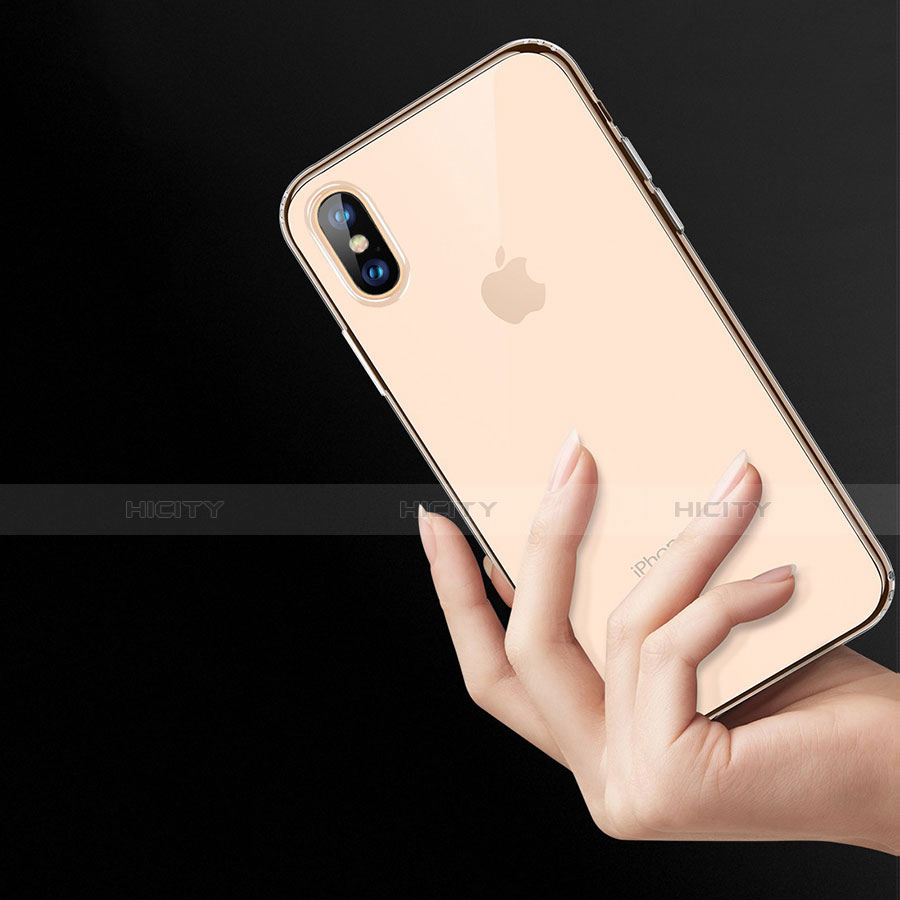 Funda Silicona Ultrafina Transparente C10 para Apple iPhone X Claro