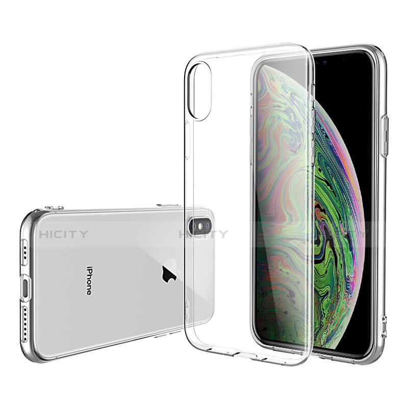 Funda Silicona Ultrafina Transparente C19 para Apple iPhone X Claro