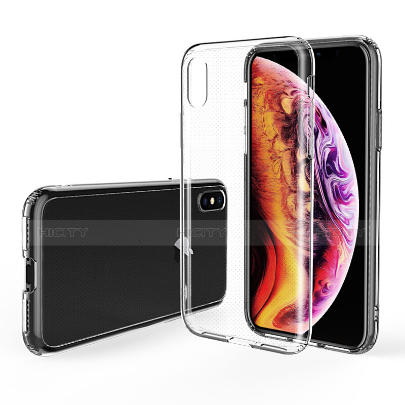 Funda Silicona Ultrafina Transparente C22 para Apple iPhone Xs Claro